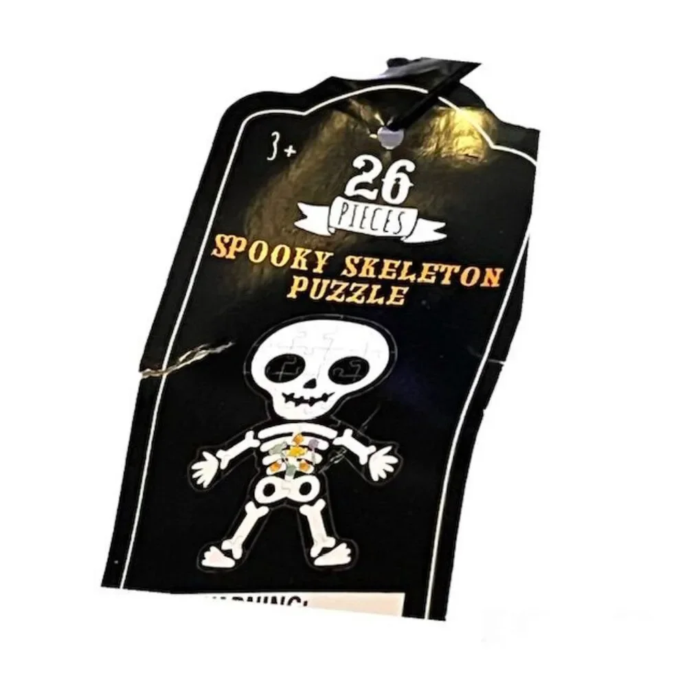 3 Target Test Tubes with Screw Tops Containing Multi Piece Halloween Puzzles